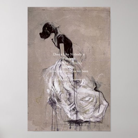 Poster danseuse (Devant)