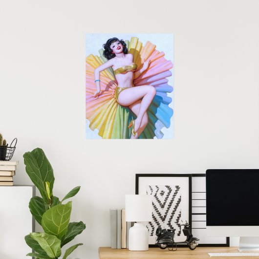 Poster Danseuse (Bureau à domicile)