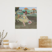 Poster Danseuse avec bouquet, s'inclinant par Edgar Degas (Cuisine)