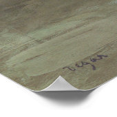 Poster Danseuse avec bouquet, s'inclinant par Edgar Degas (Coin)