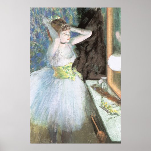 Poster Danseuse dans sa loge d'Edgar Degas (Devant)