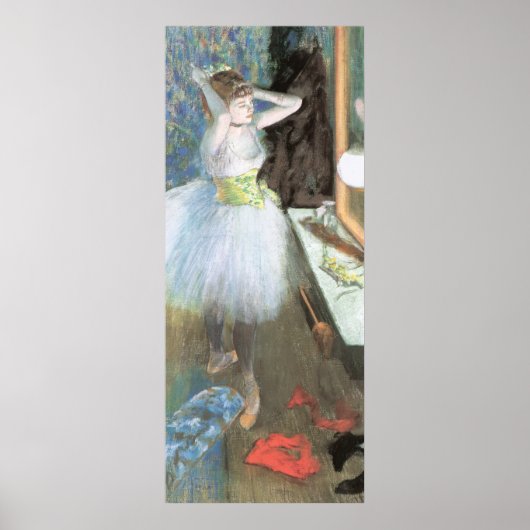 Poster Danseuse dans sa loge par Edgar Degas (Devant)