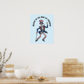 Poster Danseuse Danseuse Squelette (Cuisine)