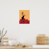 Poster danseuse de flamenco dans une pose spectaculaire (Cuisine)