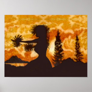 Poster Danseuse de hula
