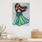 Poster Danseuse du ventre (Cuisine)