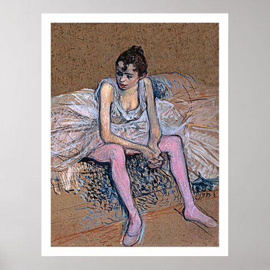 Poster Danseuse en Pink Tights (Devant)