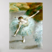Poster Danseuse en vert - Edgar Degas (Devant)