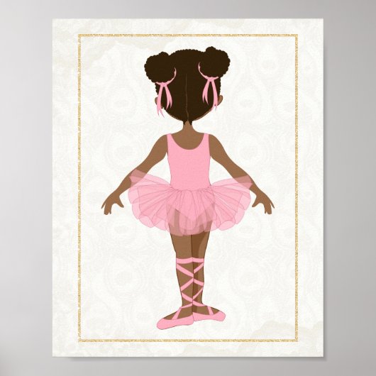 Poster Danseuse étoile afro-américaine (Devant)