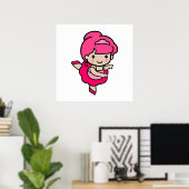 Poster Danseuse fille (Bureau à domicile)