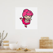 Poster Danseuse fille (Cuisine)