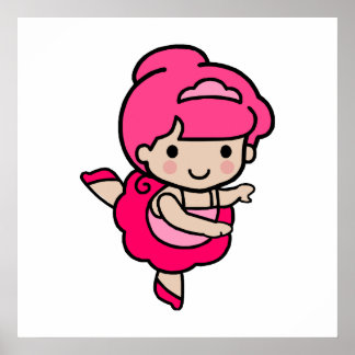 Poster Danseuse fille