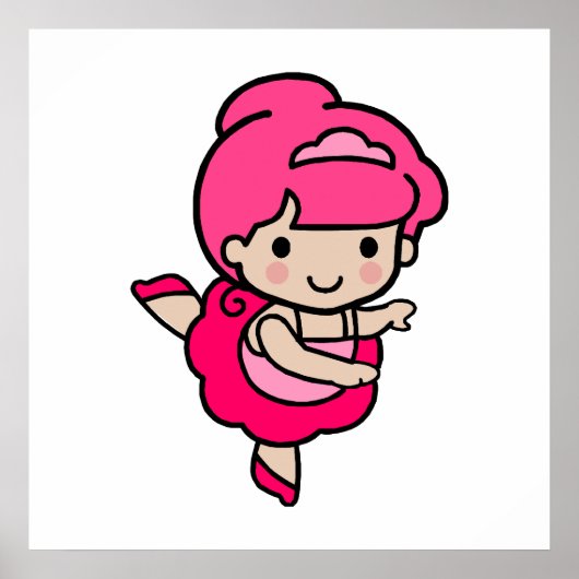 Poster Danseuse fille (Devant)