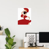 Poster Danseuse flamenco (Bureau à domicile)