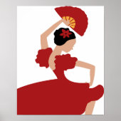 Poster Danseuse flamenco (Devant)