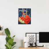 Poster Danseuse flamenco en couleur Poster/Imprimer (Bureau à domicile)