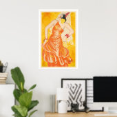 Poster Danseuse Flamenco Espagnole Espagne Publicité Vin (Bureau à domicile)