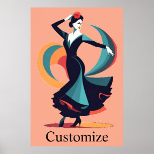 Poster Danseuse flamenco Thunder_Cove