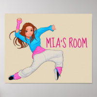 danseuse Hip hop chambre filles mignonnes