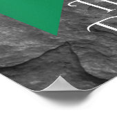 Poster Danseuse irlandaise et Drapeau irlandais Dance de (Coin)