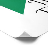 Poster Danseuse irlandaise et Drapeau irlandais Dance de  (Coin)