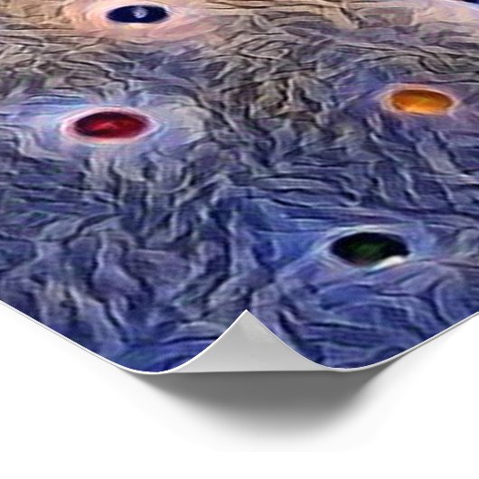 Poster Danseuse mignonne violette (Coin)