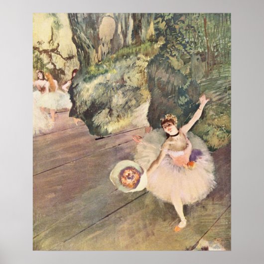 Poster Danseuse prenant une corse - Edgar Degas - 1878 (Devant)