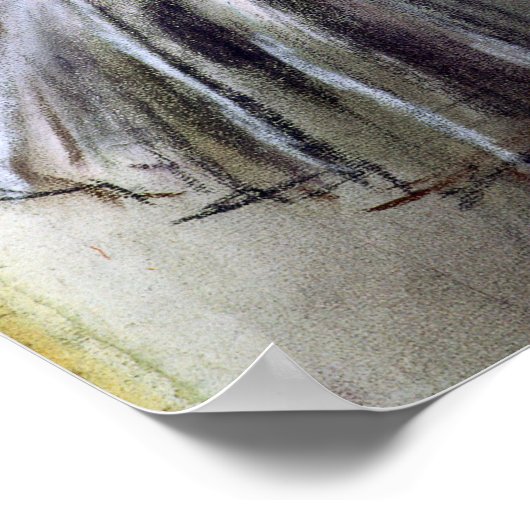 Poster Danseuse Stretch par Degas (Coin)