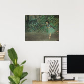 Poster Danseuse sur la scène par Edgar Degas, Ballet Vint (Bureau à domicile)