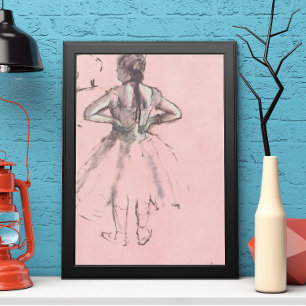 Poster Danseuse vue de dos par Edgar Degas Ballet Vintage