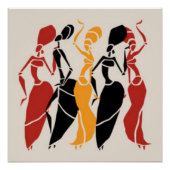 Poster Danseuses africaines (Devant)
