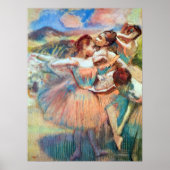 Poster Danseuses dans un paysage d'Edgar Degas (Devant)