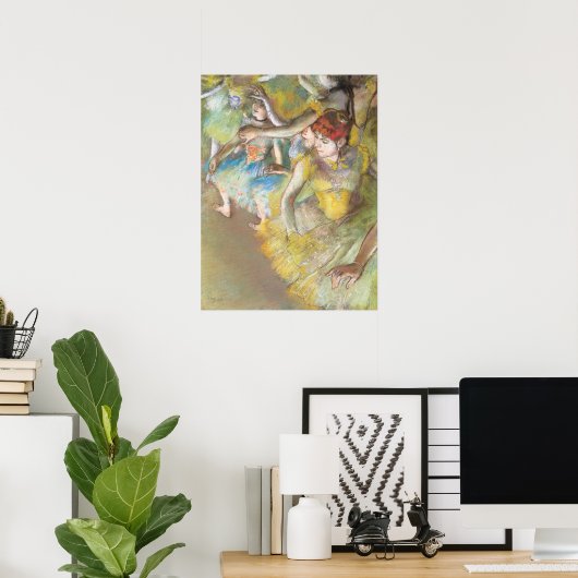 Poster Danseuses de ballet sur la scène par Edgar Degas (Bureau à domicile)