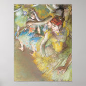 Poster Danseuses de ballet sur la scène par Edgar Degas (Devant)