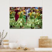Poster Danseuses de hula hawaïennes (Cuisine)