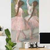 Poster Danseuses en rose Edgar Degas (Bureau à domicile)