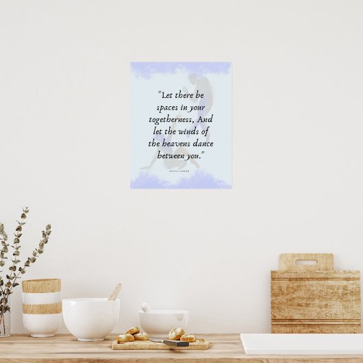 Poster Danseuses et Citation de mouvement Cloud Blue Post (Cuisine)
