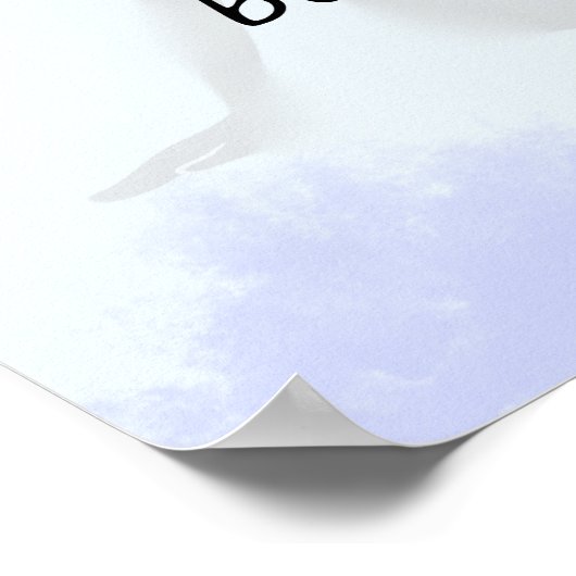 Poster Danseuses et Citation de mouvement Cloud Blue Post (Coin)