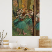 Poster Danseuses, Pink and Green Edgar Degas (Cuisine)
