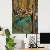 Poster Danseuses, Pink and Green Edgar Degas (Bureau à domicile)