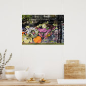 Poster Dansez Avec Le Graffiti Wolf (Cuisine)