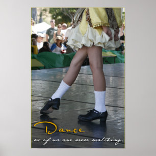 Poster Dansez comme si personne observaient la copie