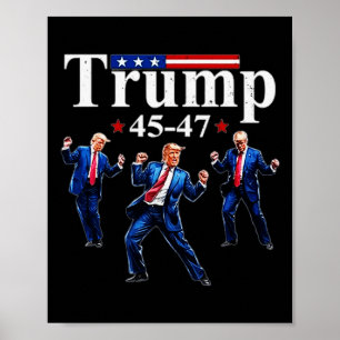 Poster Dansons comme si personne ne regardait Trump le 2