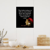 Poster Dante Alighieri Cite Les Endroits Les Plus Sombres (Cuisine)
