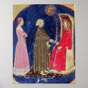 Poster Dante et Beatrice avant Justinian