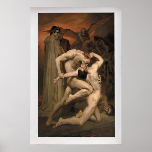 Poster Dante et Virgile par William-Adolphe Bouguereau