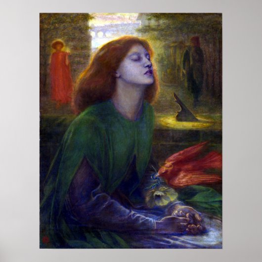 Poster Dante Gabriel Rossetti Beata Beatrix (Devant)