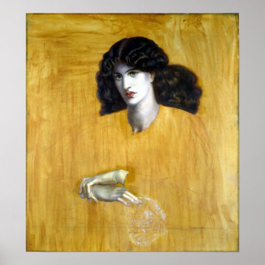 Poster Dante Gabriel Rossetti La Donna Della Finestra (Devant)