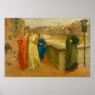 Poster Dante Meeting Beatrice