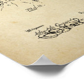 Poster d'antiquité de Barber's Cape Old Look (Coin)